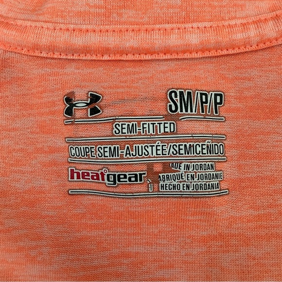 Women’s Under Armour Heat Gear Semi Fitted Short Sleeve V-Neck Shirt Small - Picture 13 of 16